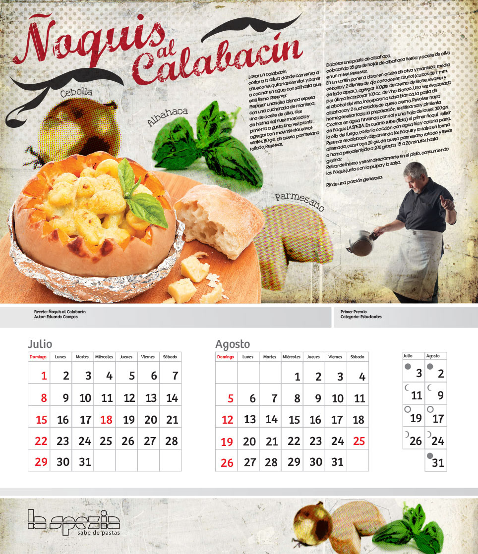 calendario Pasta