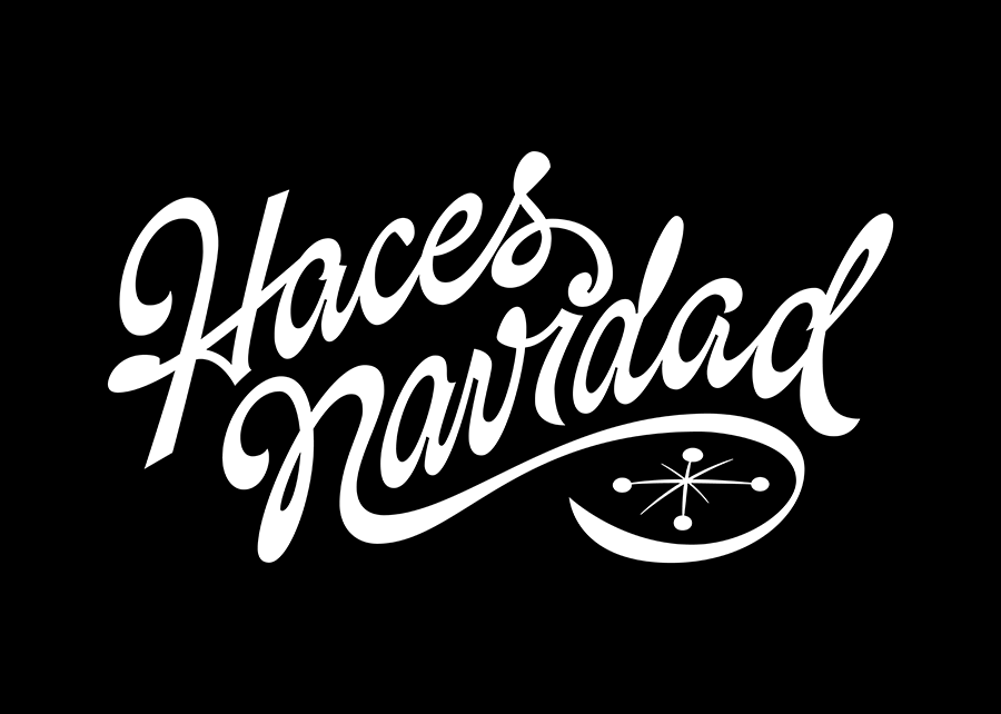 Christmas lettering typography   Handlettering madrid