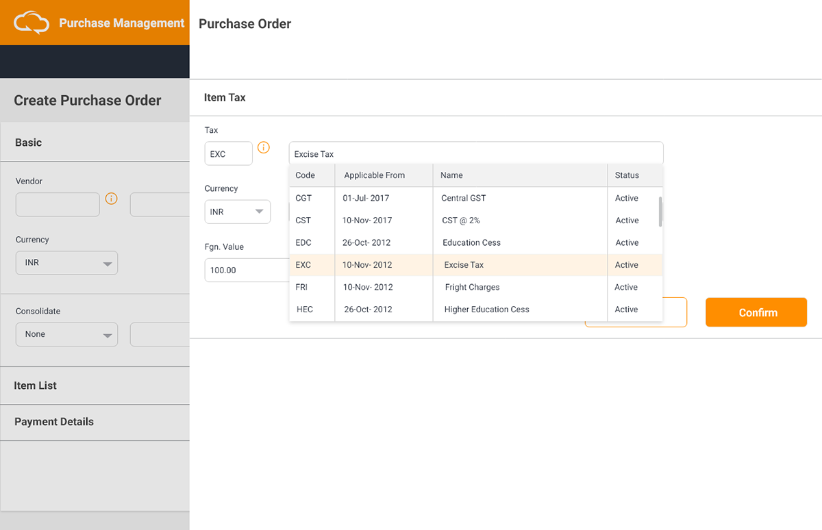 purchase order purchase management