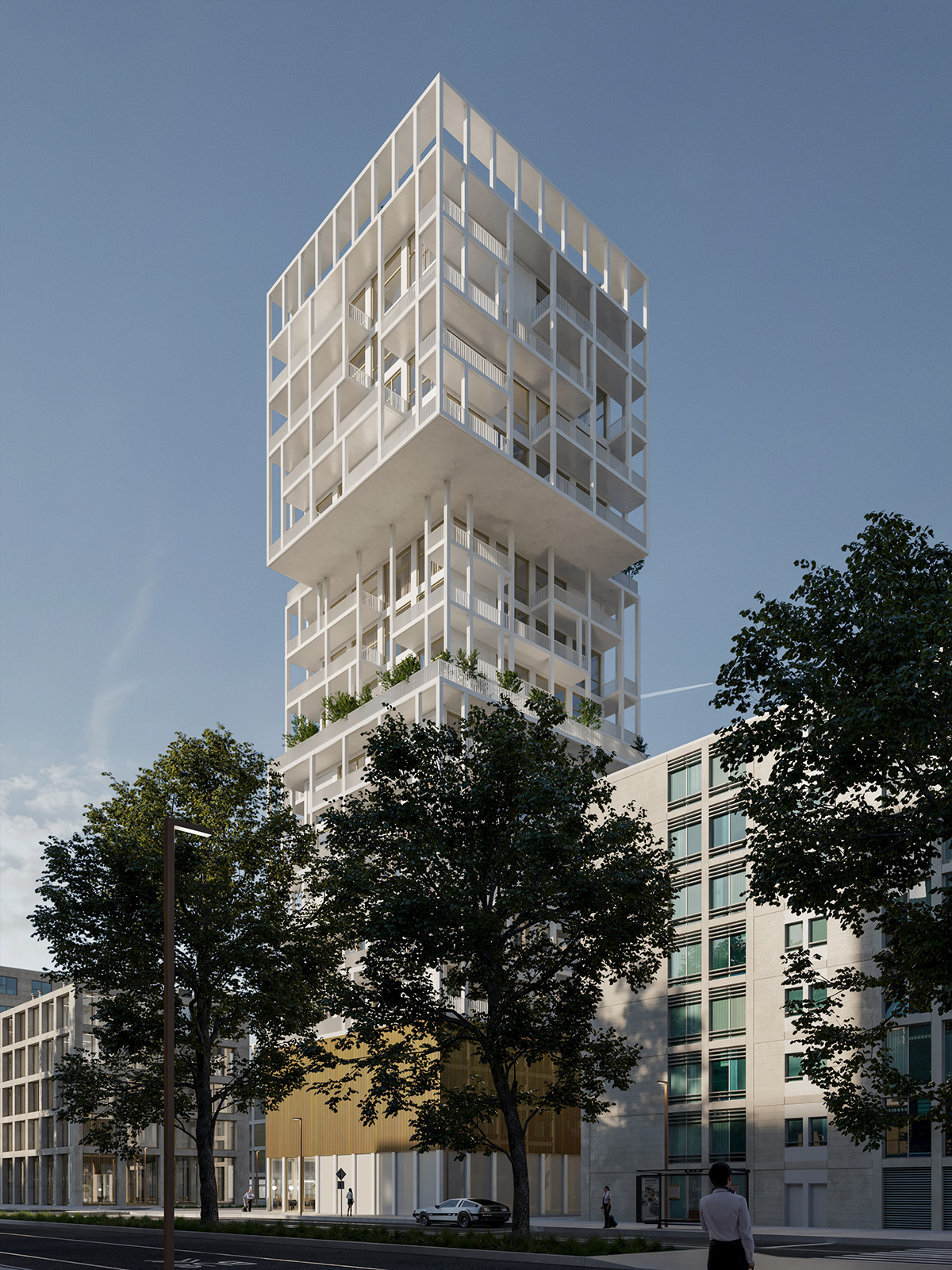 apartment 3ds max architecture CGI corona Render visualization tower design city