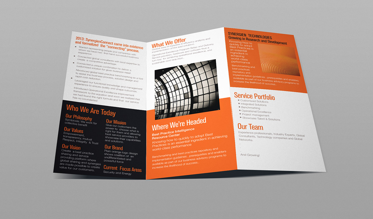 orange square design Corporate Design Business Development Logo Design Flyer Design Company profile design brochure