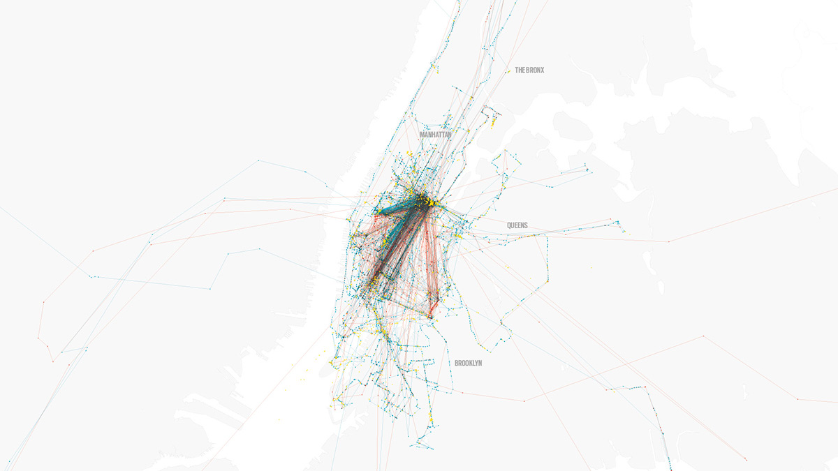 processing new york city nyc map OpenPaths location tracking gps infographic diagram subjective