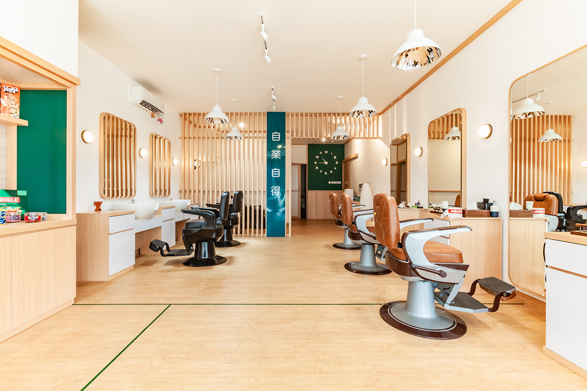 architecture Interior design barber barbershop Spa japan style japanese interior design  japanese style