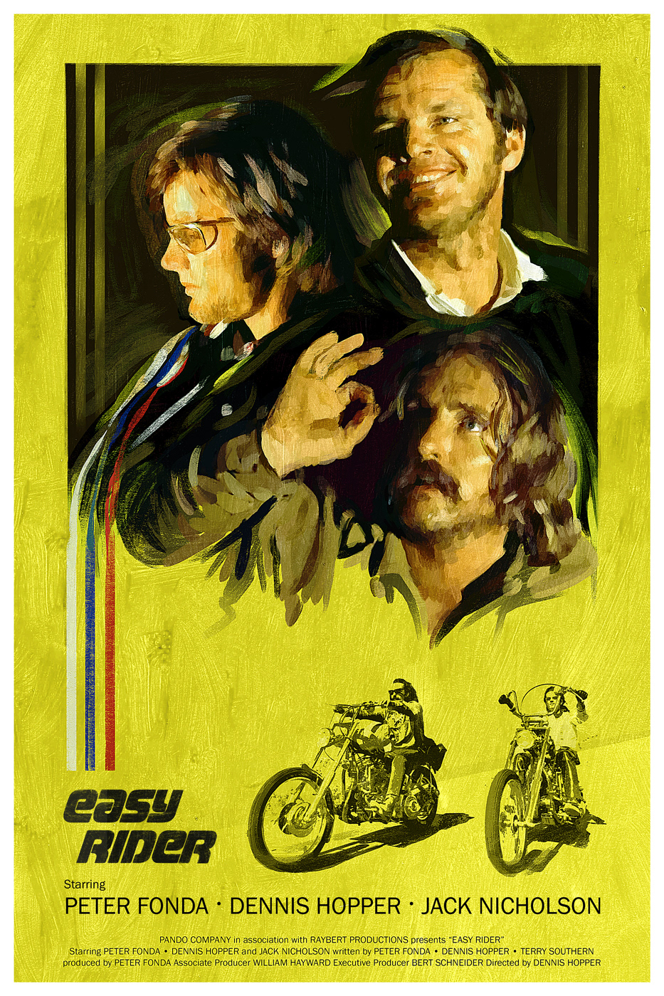Easy Rider Alternative Poster illustration by Tom Ralston