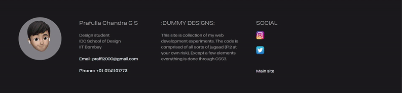 black css HTML neon type typography   Website