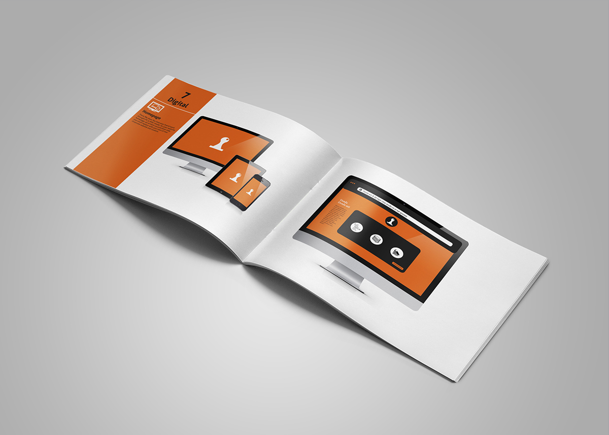 a4 Behance brand brandbook business corporate creative dark design graphicriver guideline identity light logo media