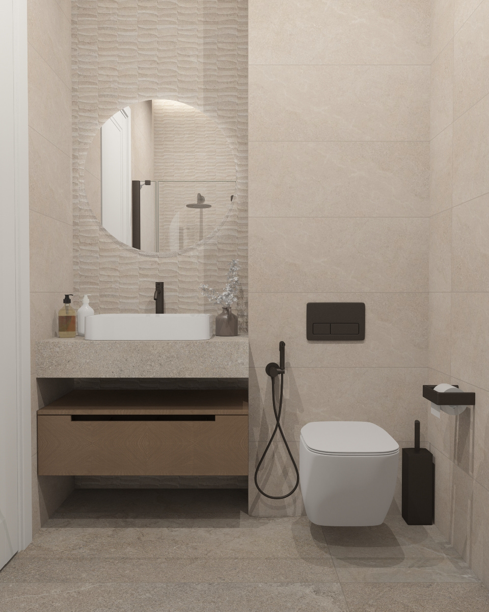 bathroom interior design  visualization 3ds max vray Render 3D