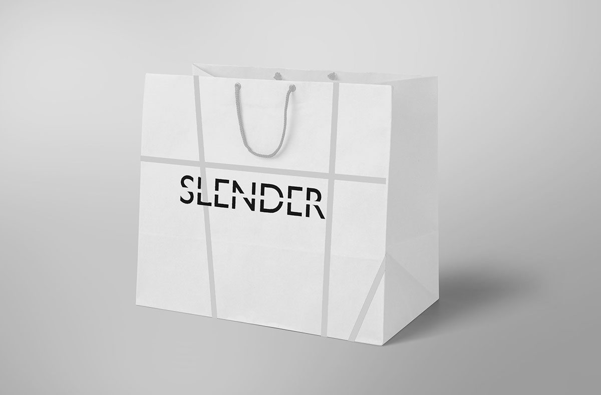 Slender School Project Urban elegant graphic Outfits lines asymmetrical logo fictional fashion brand