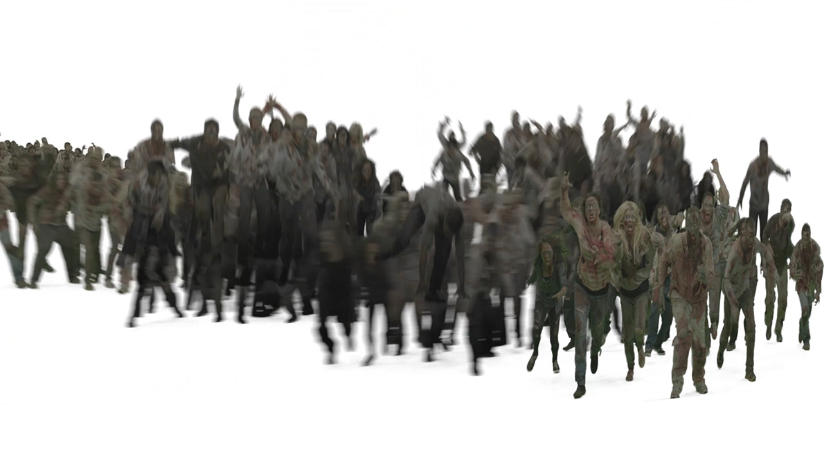 Adobe After Effects compositing greenscreen Mettle FreeForm Pro zombie fire