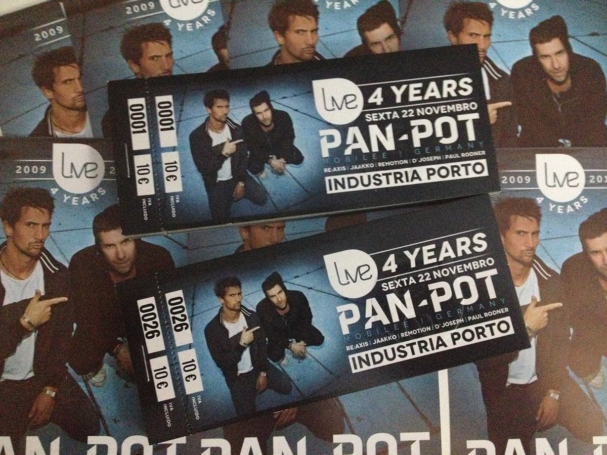 pan-pot industria porto club techno flyers