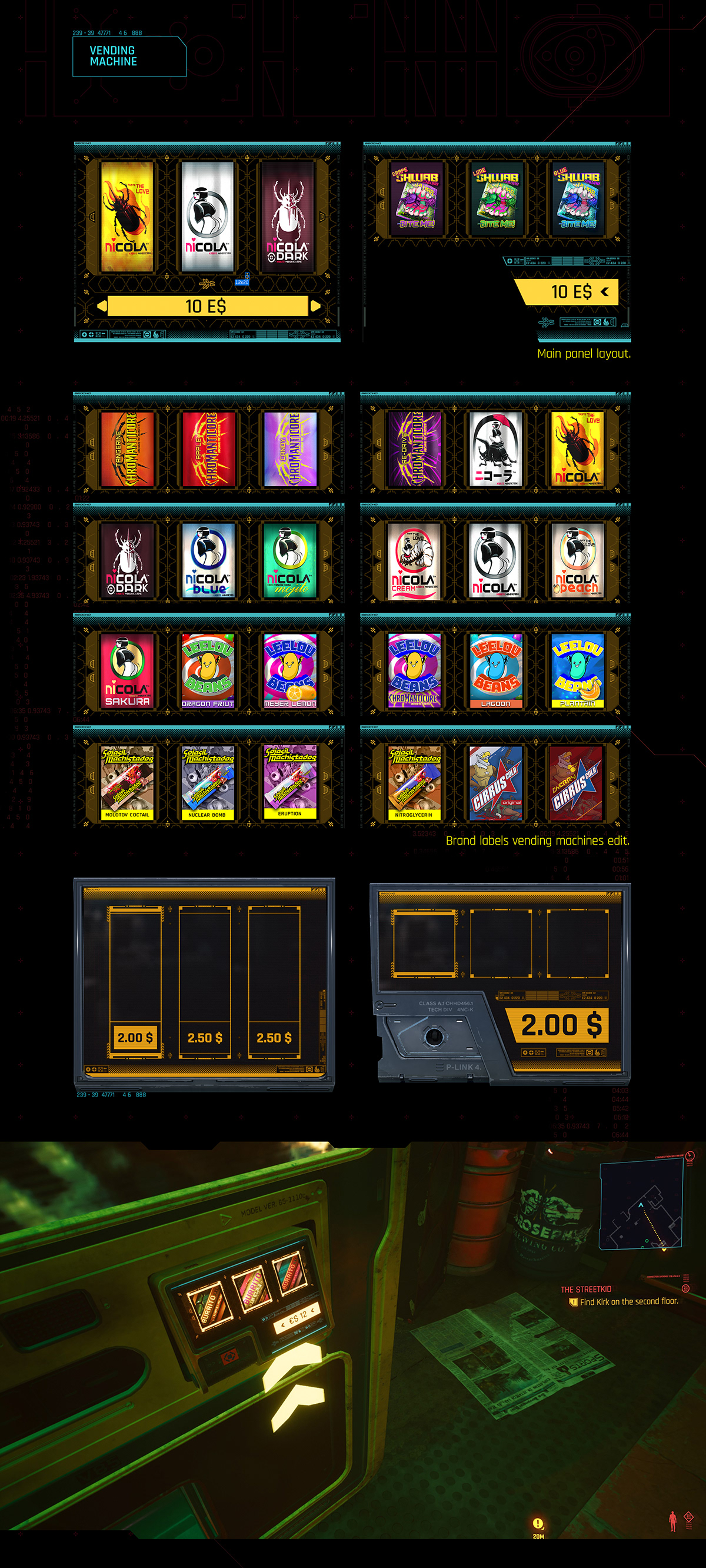 CdP CDProjektRed Cyberpunk cyberpunk 2077 Cyberpunk art Game Art UI UIART uigame ux