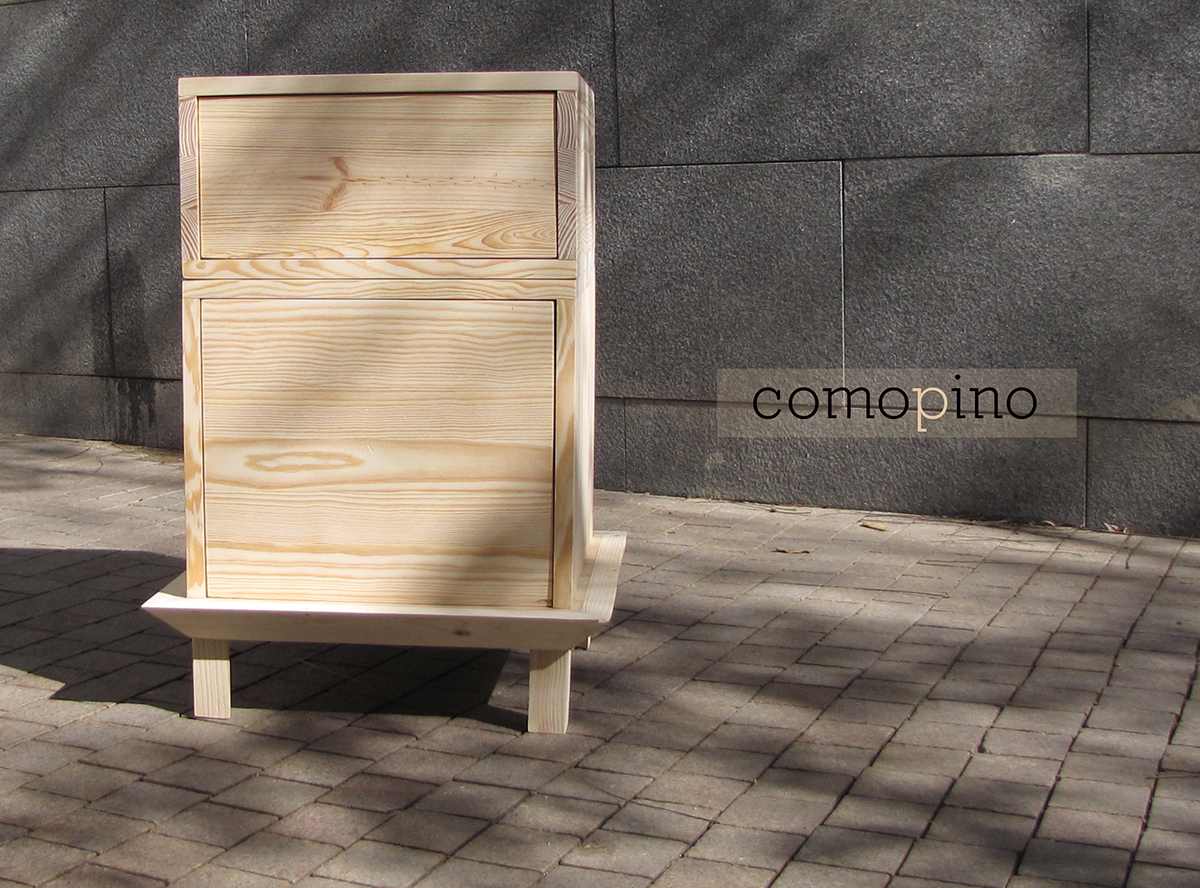 comodino Bedside Table wood pine makers furniture natural textures eco friendly drawer bedroom italians do it