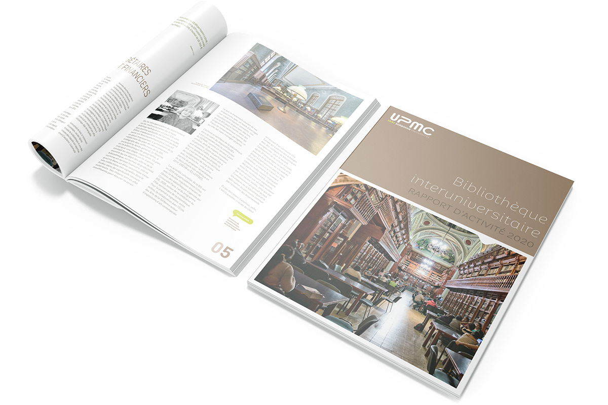 brochure corporate document magazine mise en page multipage rapport rapport d'activité