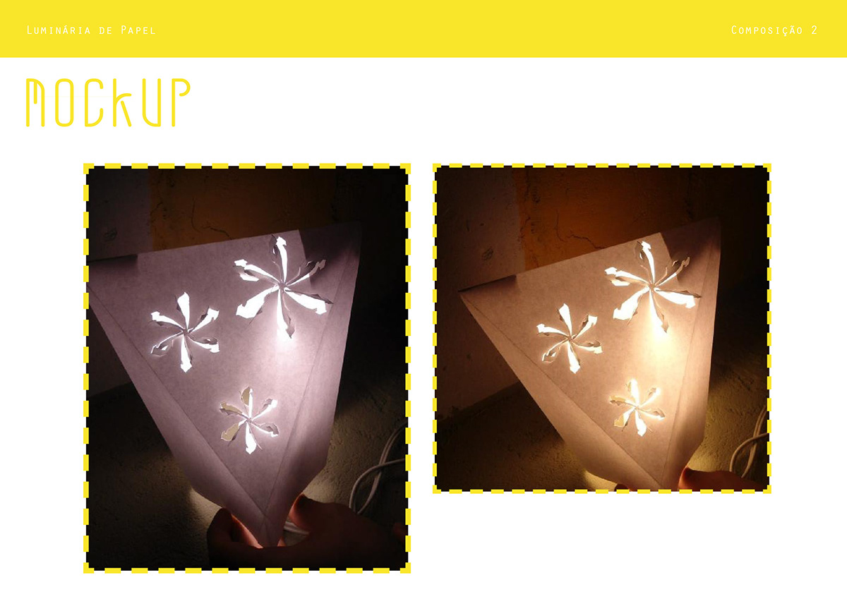 luminária pássaro Lamp bird origami  papel paper utfpr