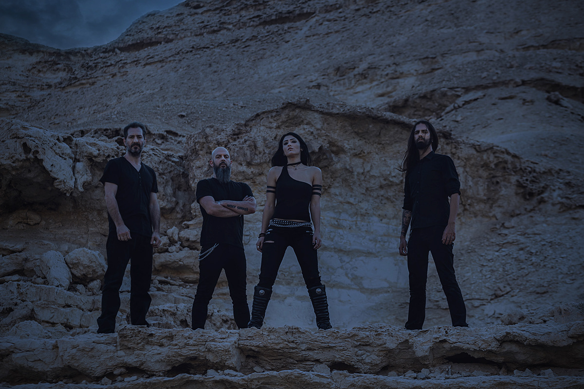 Greece band metal band female singer Band Photoshoot desert death metal symphonic metal Egyptian Photographers