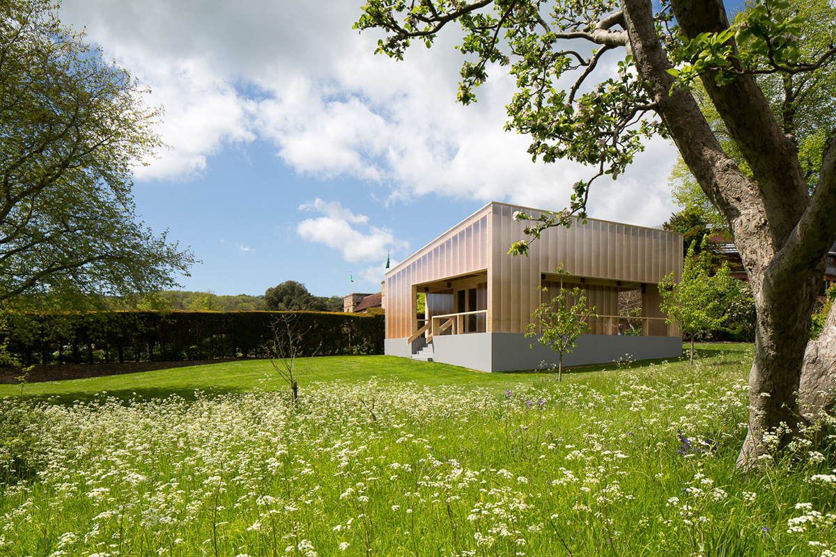 temporary design structure gallery White cube UK wood opera glyndebourne