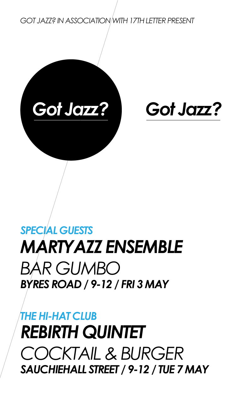 Got Jazz? design posters flyers social
