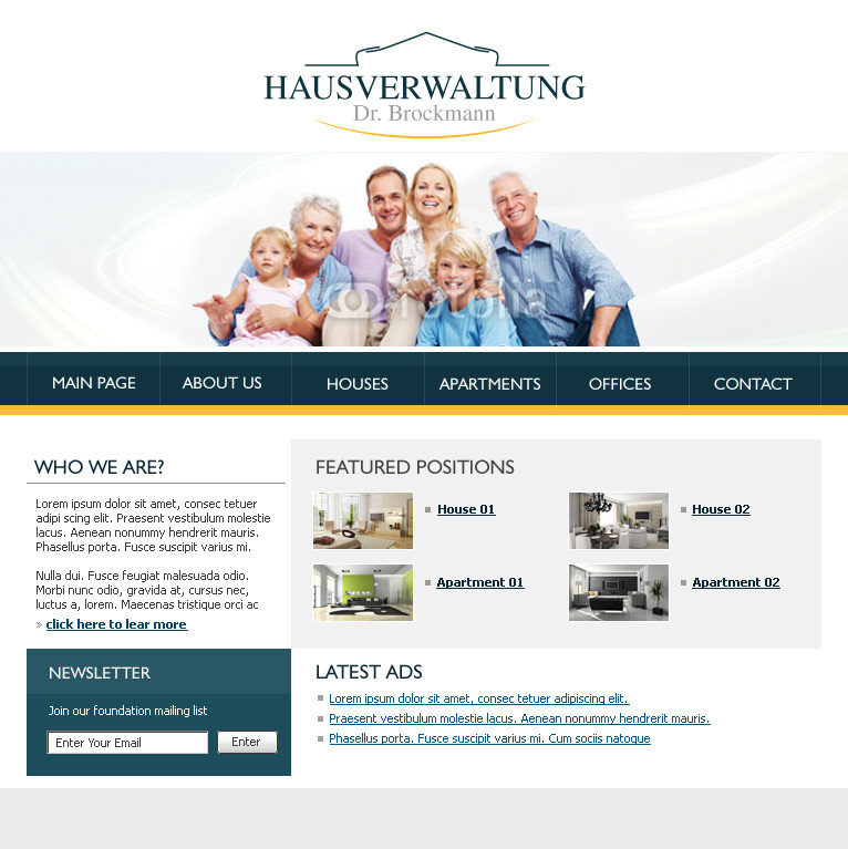 real eastate estate house market apartments brockmann web-page page housewerwaltung settlement