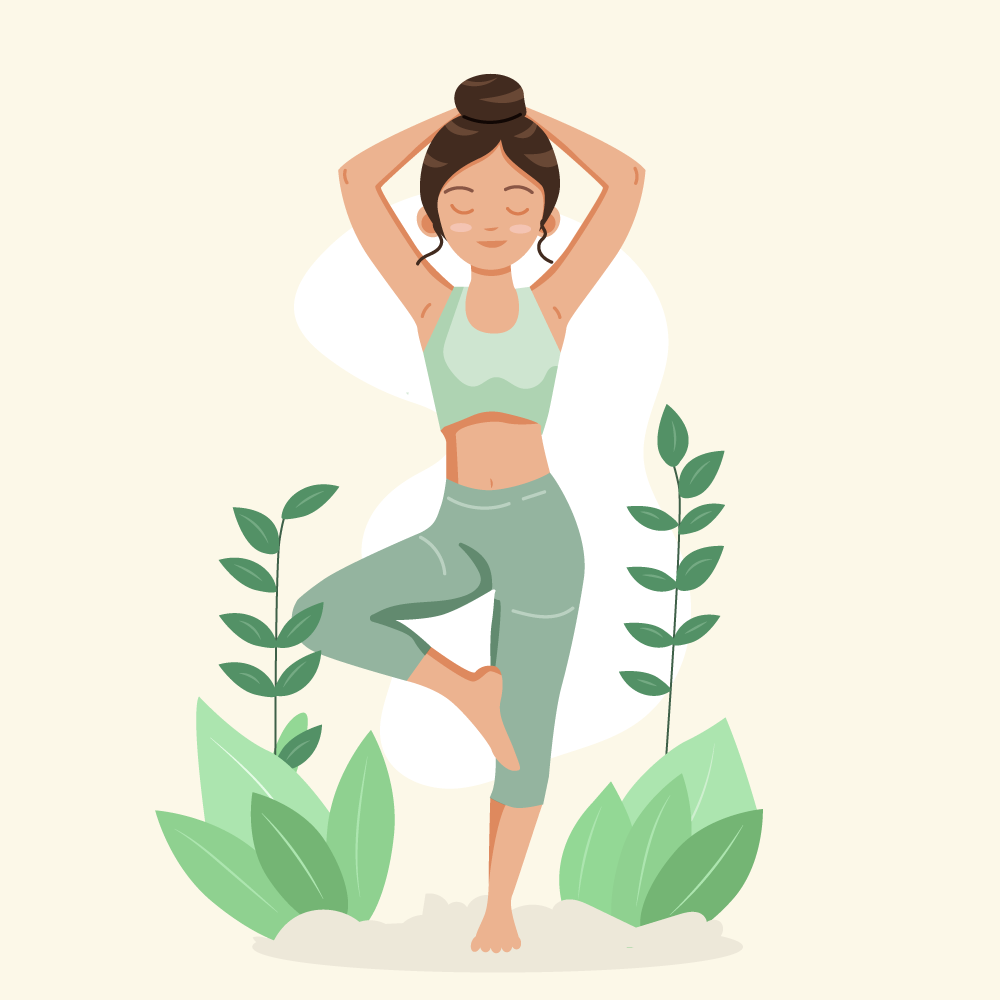 Yoga meditation fitness vector adobe illustrator Graphic Designer girls Drawing  ILLUSTRATION 