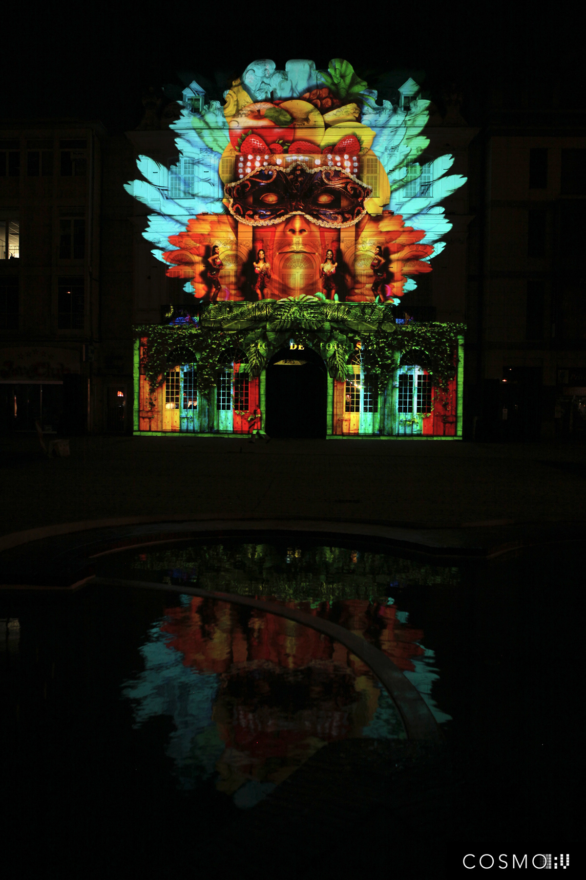 cosmo cosmoav Mapping 3D video projection architectural monumental