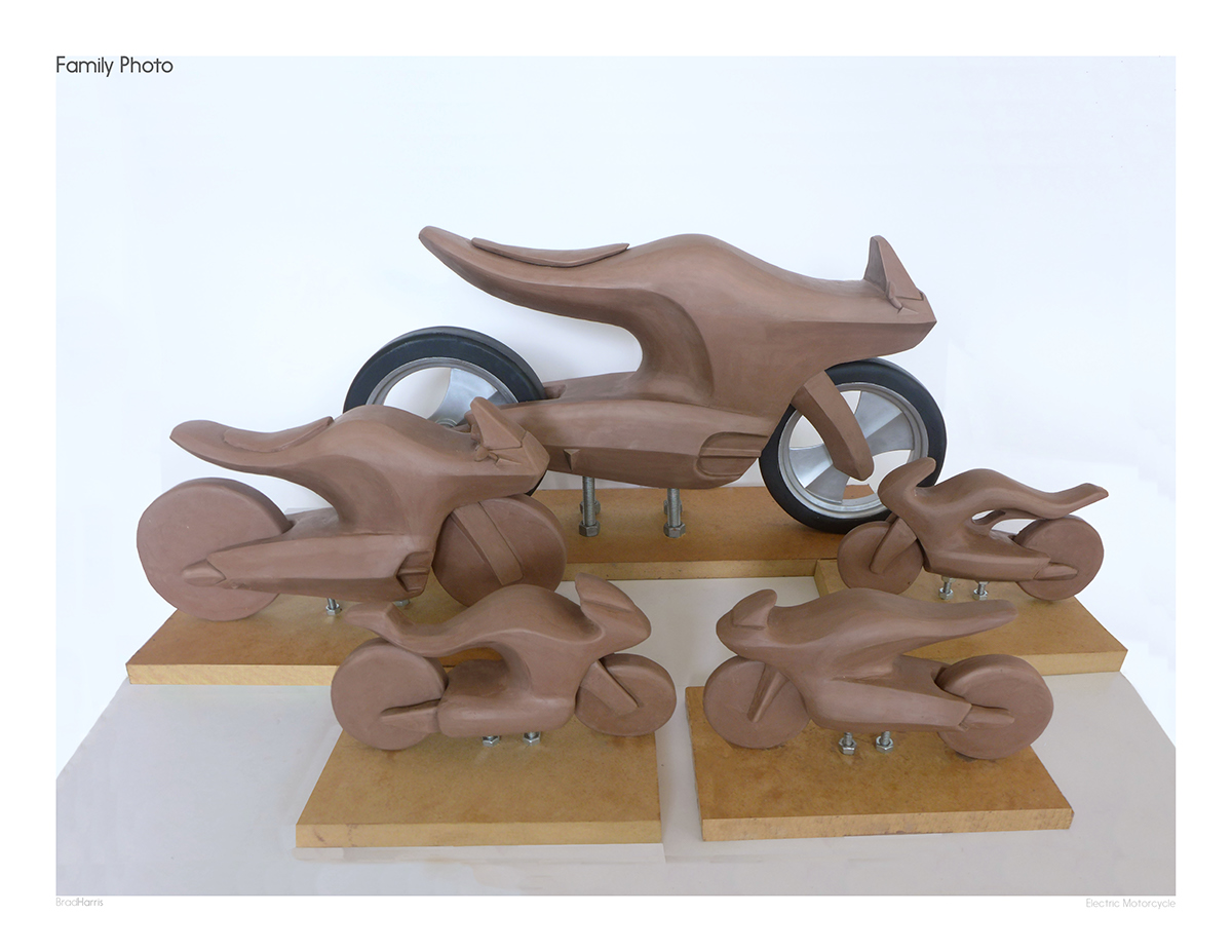 motorcycle electric motorcycle sculpture Clay Modeling clay automotive sculpture Physical Modeling sketching rendering 3D scanning keyshot wind tunnel wind tunnel testing Form form study