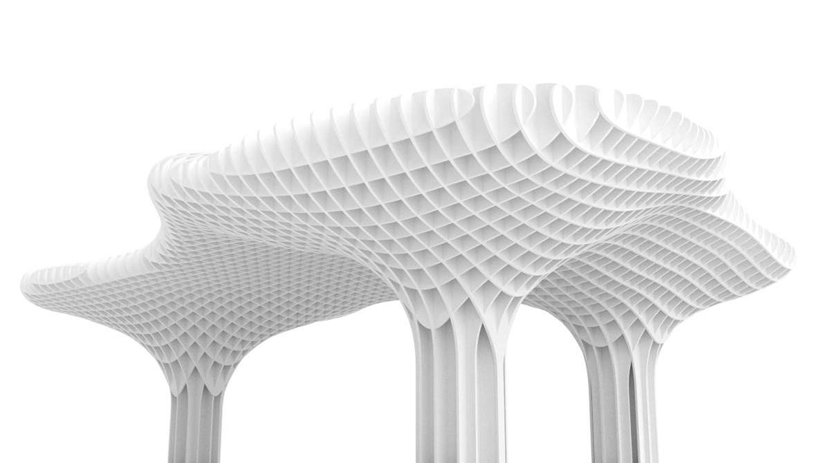3d modeling Grasshopper Rhino Rhinoceros 3D structures architecture Render architectural design metropol parasol