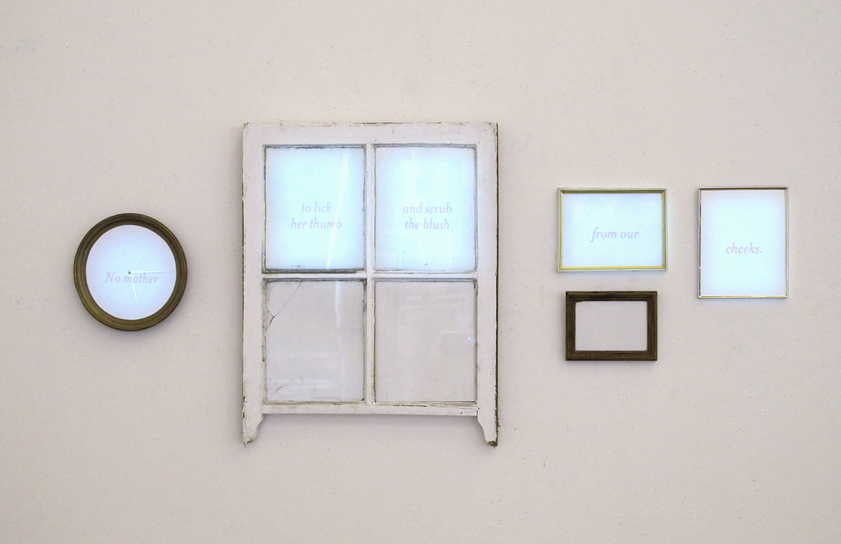 installation poem video Window vintage