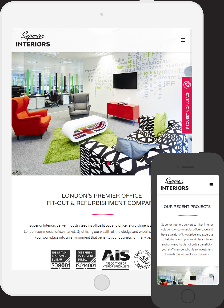 furniture Office London portfolio design portfolio design website clean