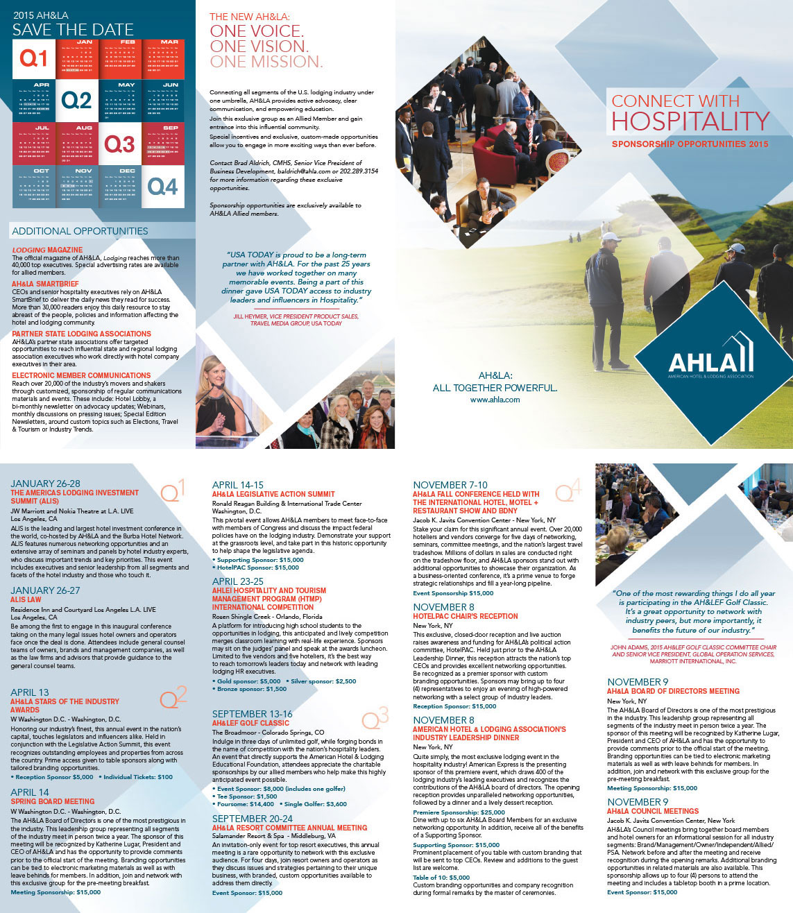 sales Hospitality non profit agency Marketing brochure
