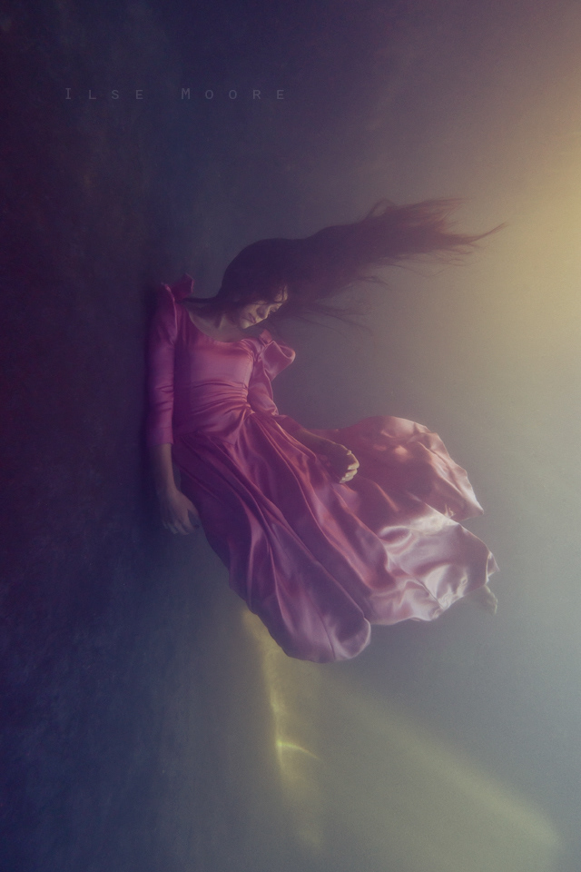 underwater  ilse moore  elsa bleda  visual art  art  Dress  MODEL  falling  submerged