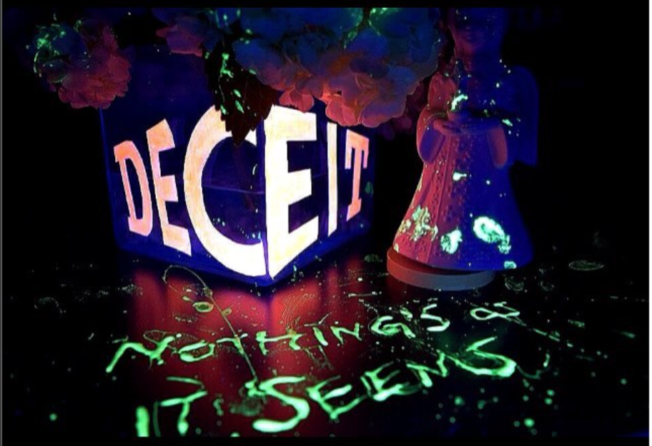 DECEIT network Network Identity brand Identiy Channel crime investigation glow in the dark after effects