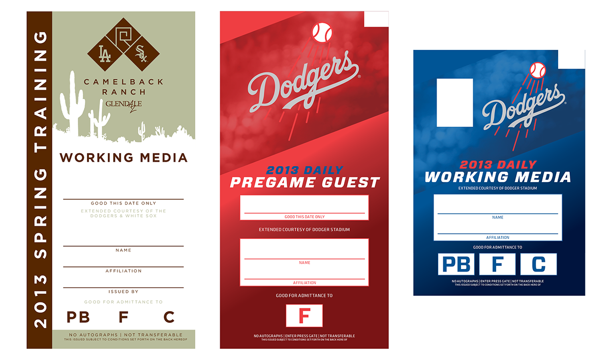 dodgers sports baseball mlb bobblehead brochure pocket schedule poster