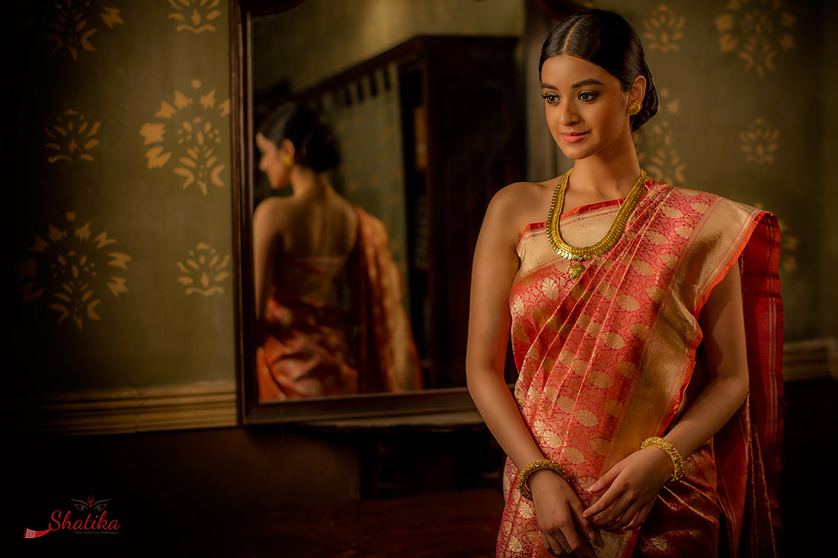 saree Indian dress Ethnic wear indian model model on saree INDIAN FASHION glamour Photography 