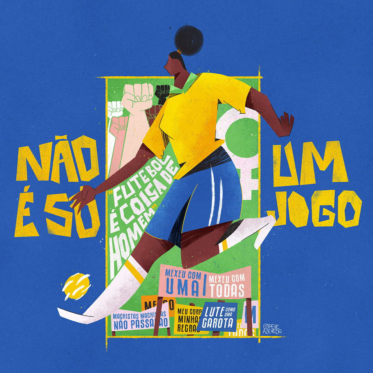 ILLUSTRATION  feminism world cup soccer design graphic design 