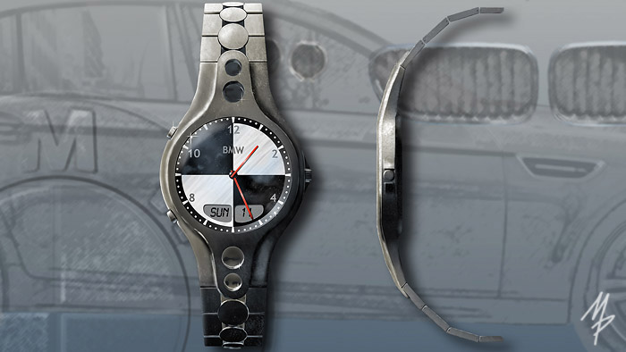 BMW watch Watches digital rendering photoshop