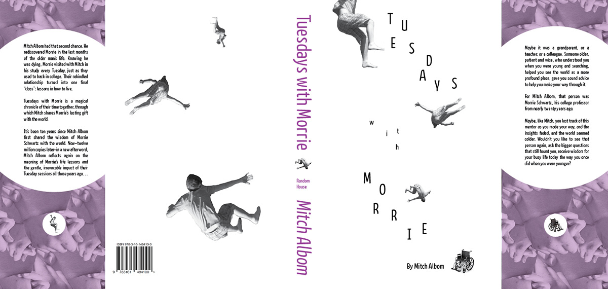 book cover redesign Tuesdays With Morrie