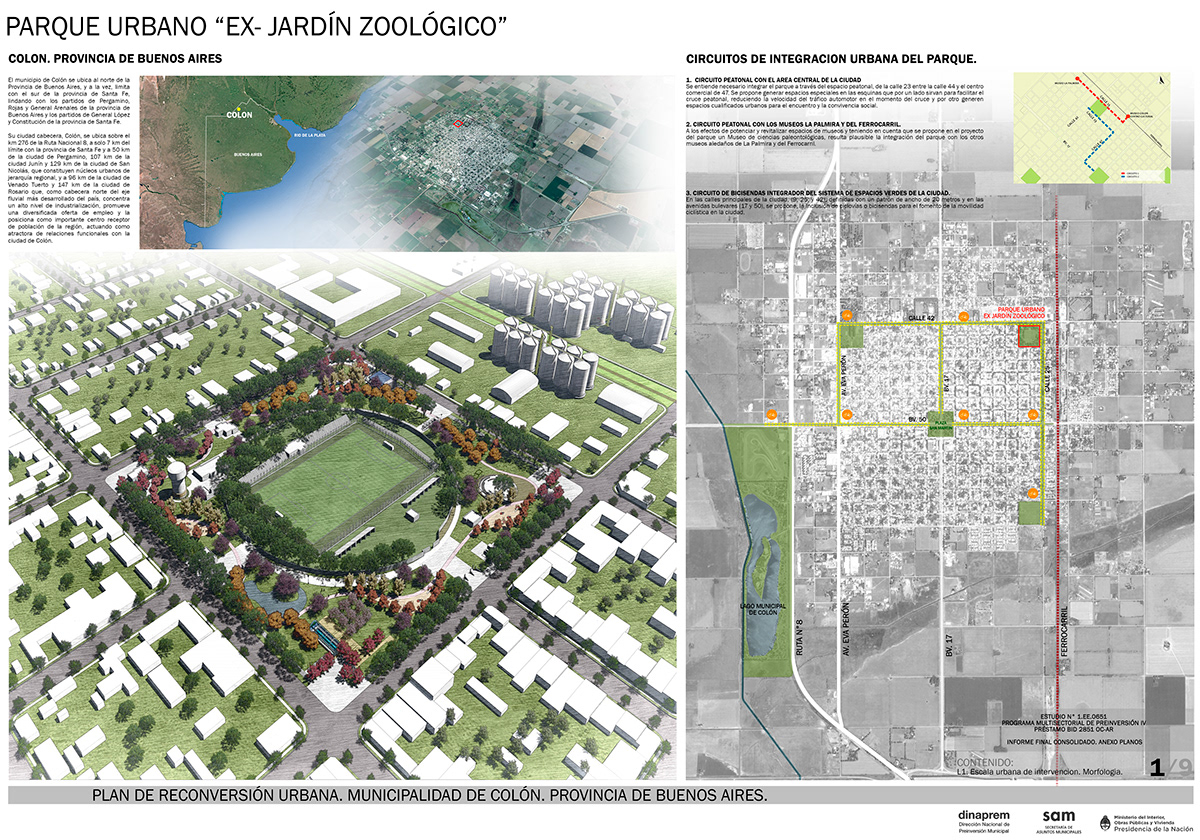 Urban Reconversion Plan of the Ex Zoological Garden in Colón, Buenos Aires ...