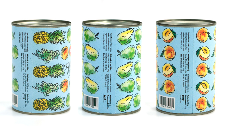 Food  Del Monte tin can can Fruit Pear Fruit Cocktail  redesign