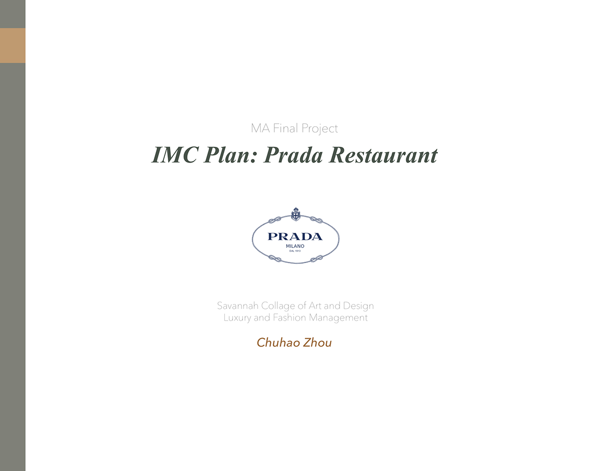 prada cafe restaurant marketing   chinses market strategy brand extension Promotion media
