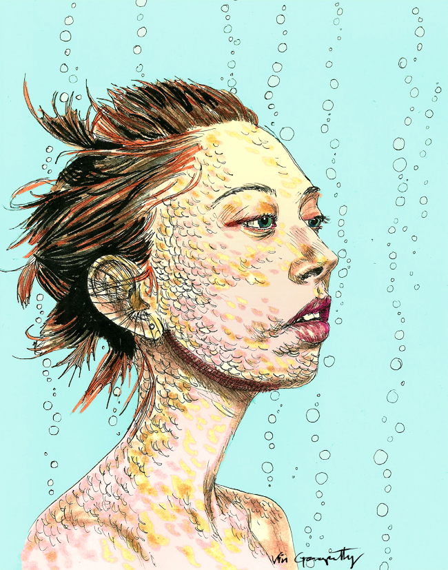 Sktchy Portraiture digital coloring