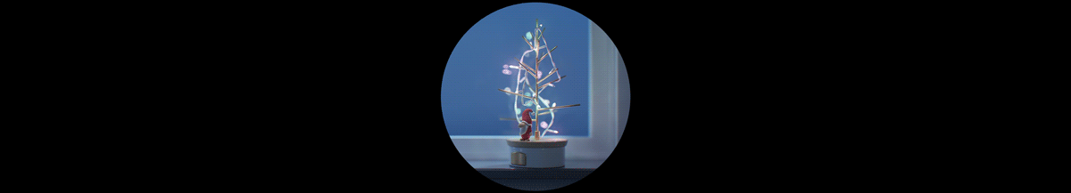 2D 3D animation  c4d Christmas lonliness redshift snow Tree  xmas