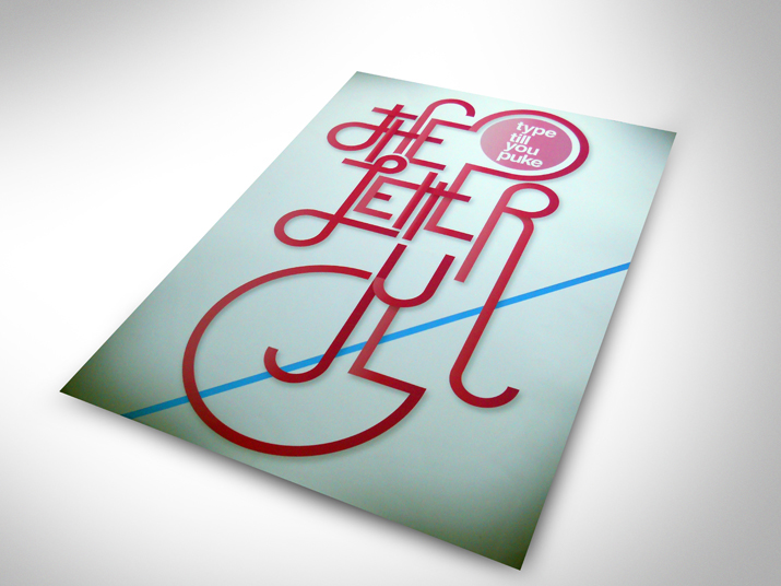 lettering type Custom fonts hand made posters silk screen printing Illustrative experimental