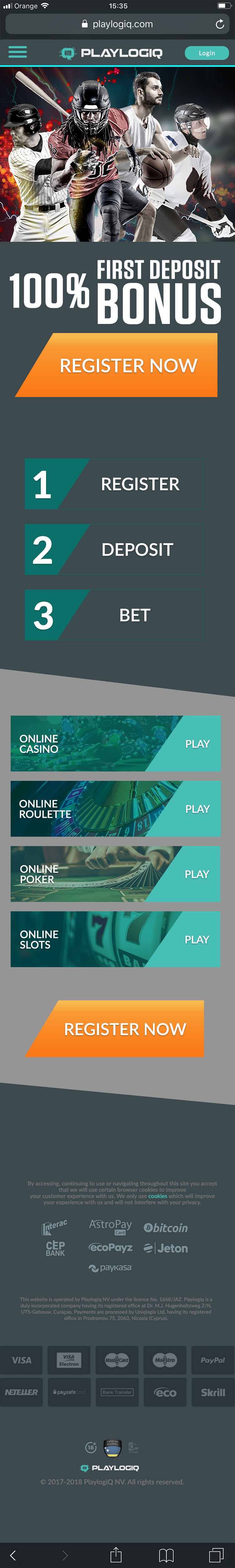 landing page betting gambling UI ux bet casino rio