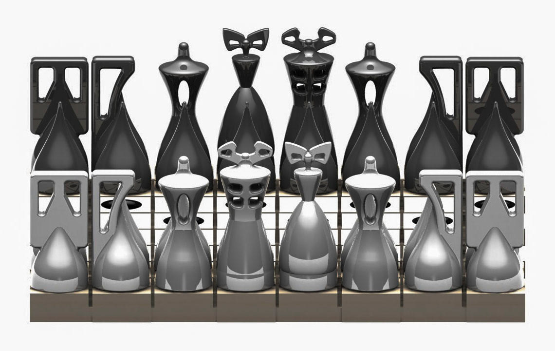 chess set Renderings