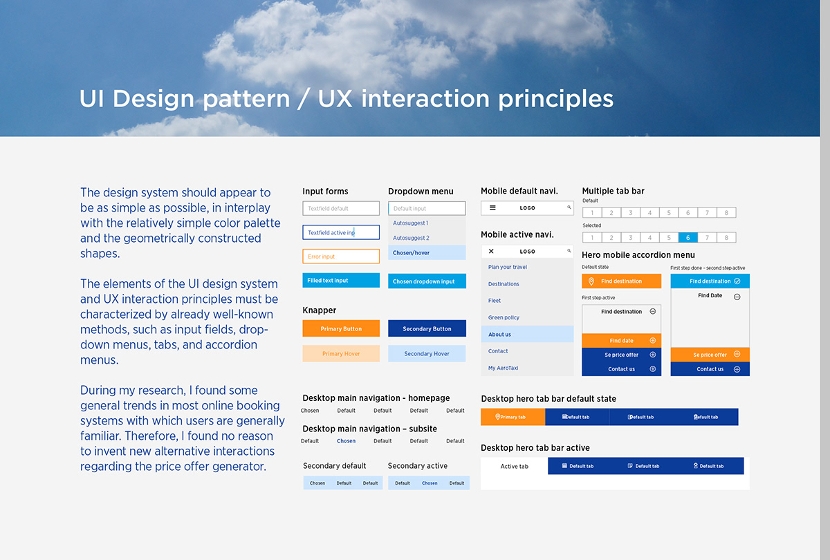 aerotaxi bo winther design interactive-design interface-design UI/UX Design