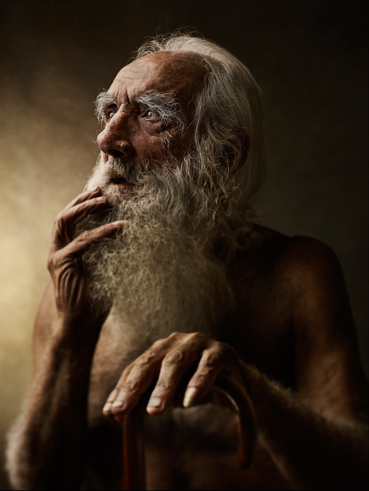 portrait retouching  old people asylum Brazil