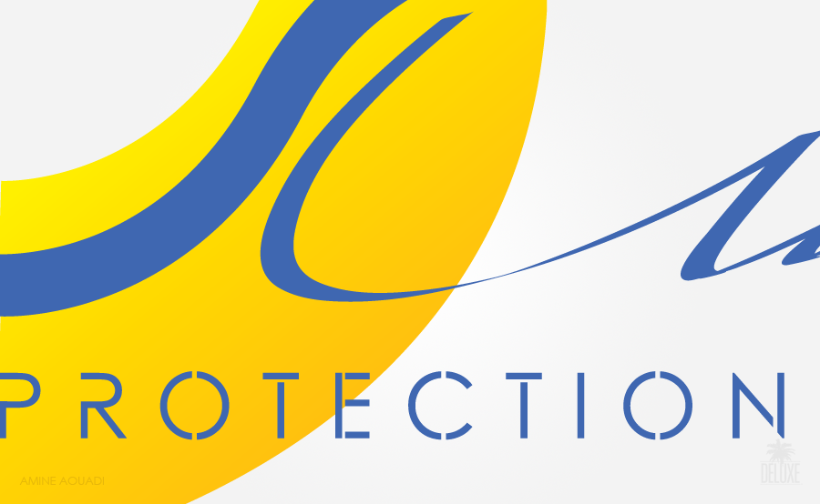 Sun Priotection logo ILLUSTRATION  Illustrator yellow