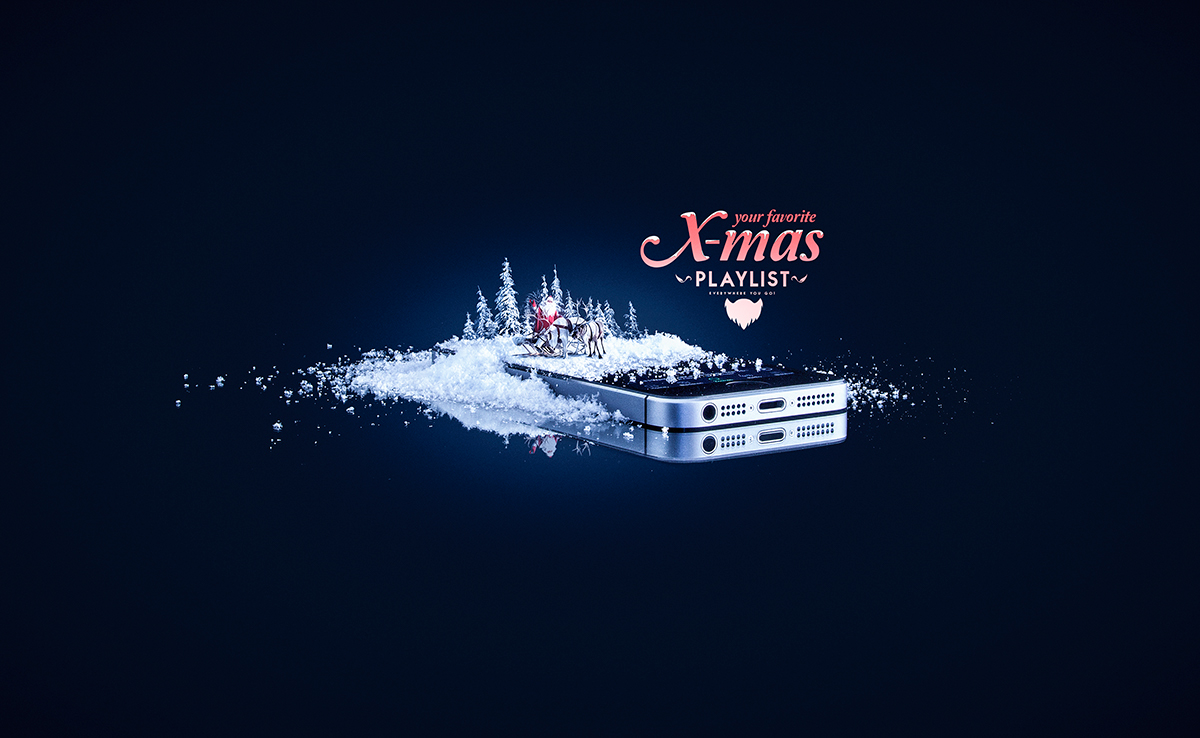 Christmas x-mas snow Santa Claus santa playlist 圣诞 圣诞老人 冬季 电话