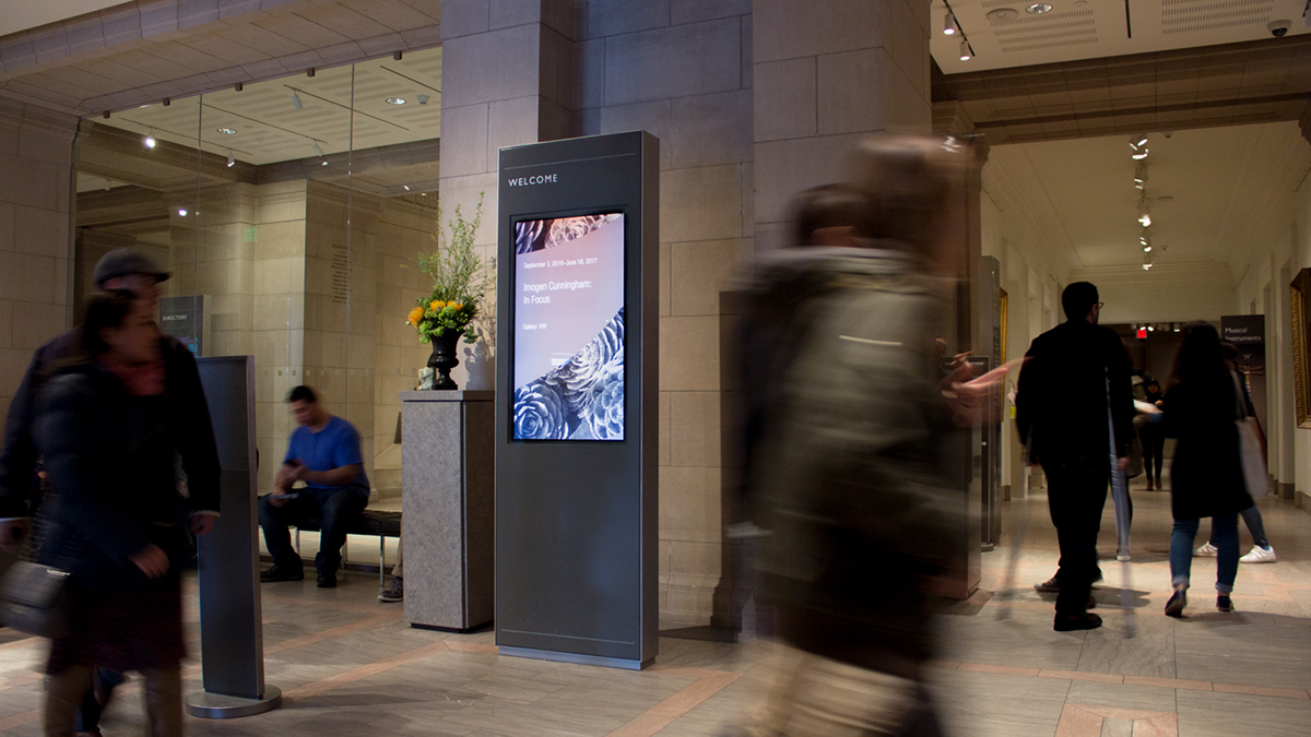 display signage digital Museum of Fine Arts boston