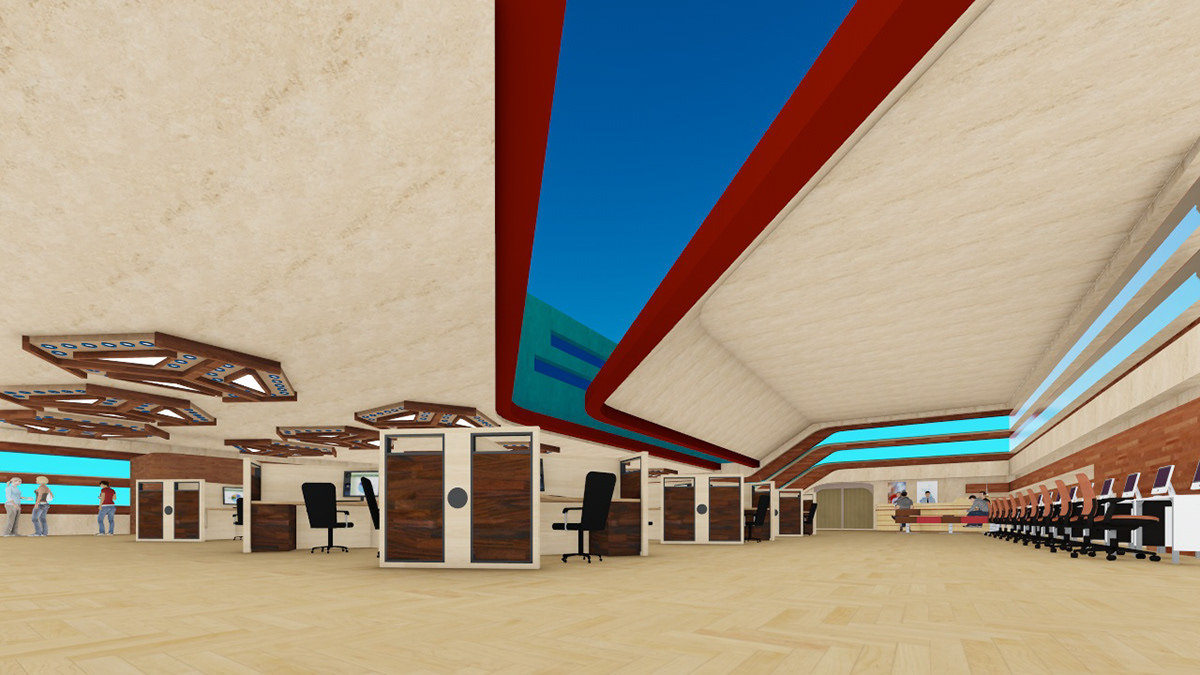 3D 3ds max architecture archviz corona indoor interior design  modern Render visualization